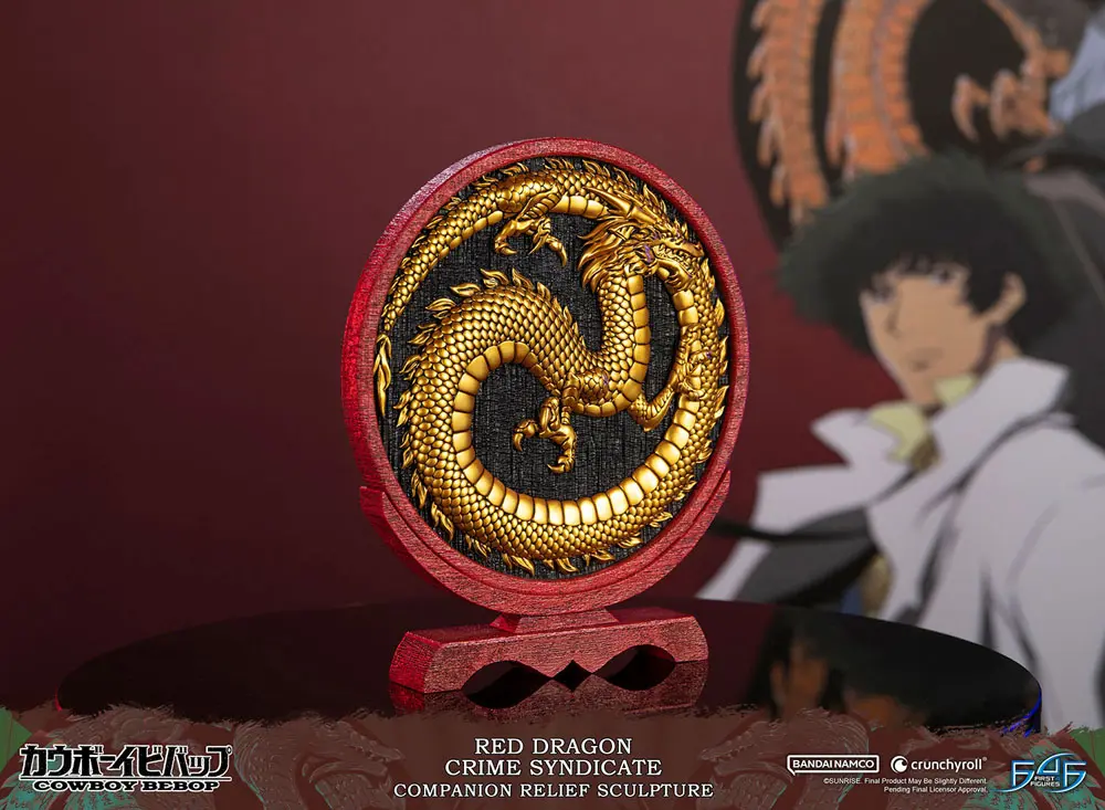 Cowboy Bebop Sculpture Red Dragon Crime Syndicate Companion Reliéf 35 cm fotografii produktu