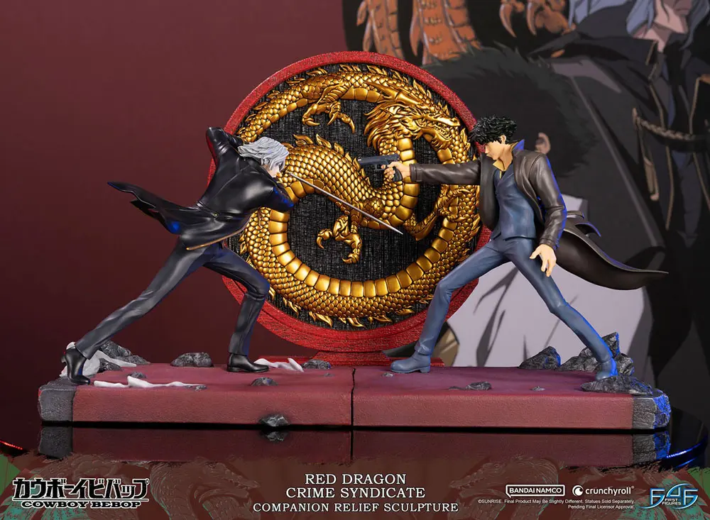 Cowboy Bebop Sculpture Red Dragon Crime Syndicate Companion Reliéf 35 cm fotografii produktu