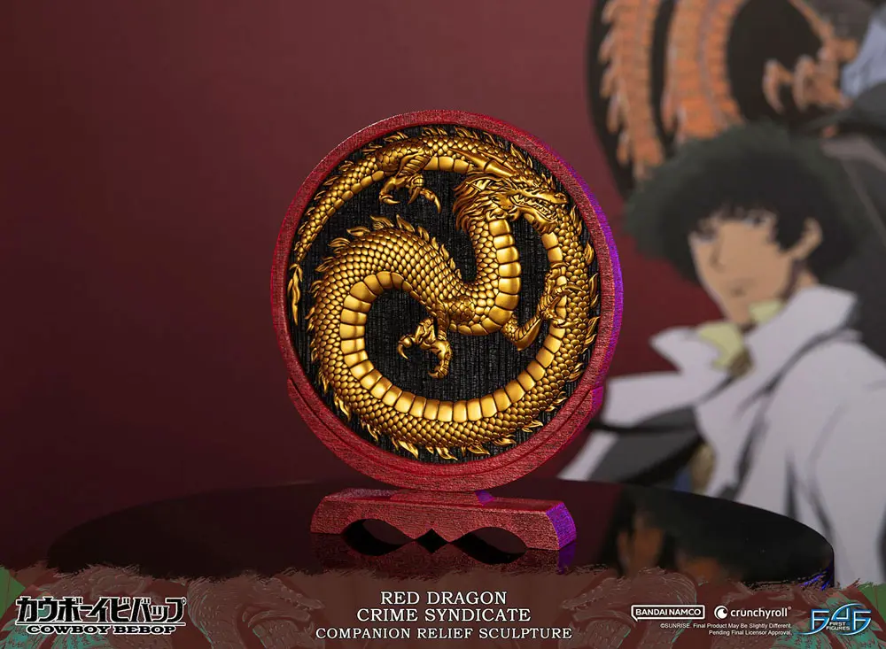 Cowboy Bebop Sculpture Red Dragon Crime Syndicate Companion Reliéf 35 cm fotografii produktu