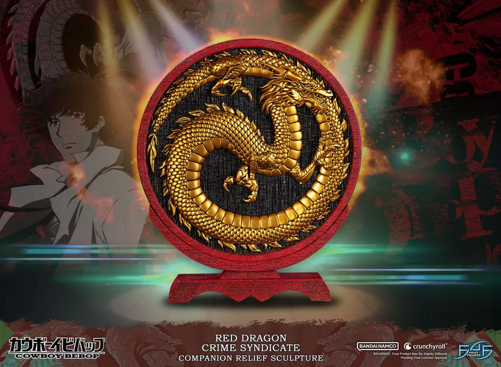 Cowboy Bebop Sculpture Red Dragon Crime Syndicate Companion Reliéf 35 cm fotografii produktu