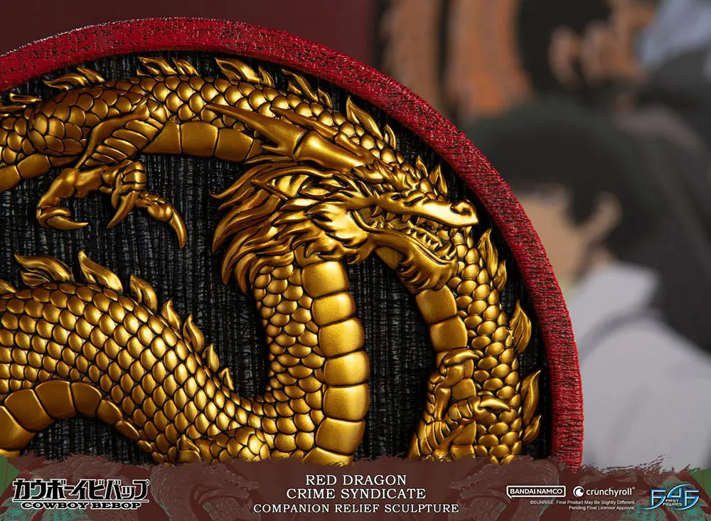 Cowboy Bebop Sculpture Red Dragon Crime Syndicate Companion Reliéf 35 cm fotografii produktu