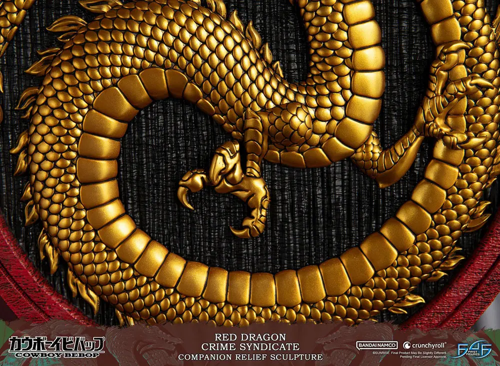 Cowboy Bebop Sculpture Red Dragon Crime Syndicate Companion Reliéf 35 cm fotografii produktu