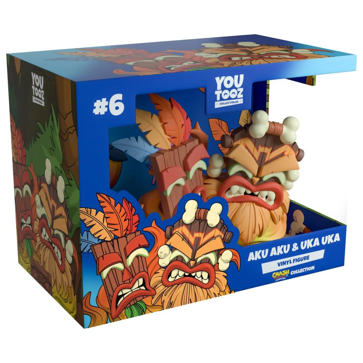 Figurka Crash Bandicoot Aku Aku & Uka Uka 9 cm fotografii produktu