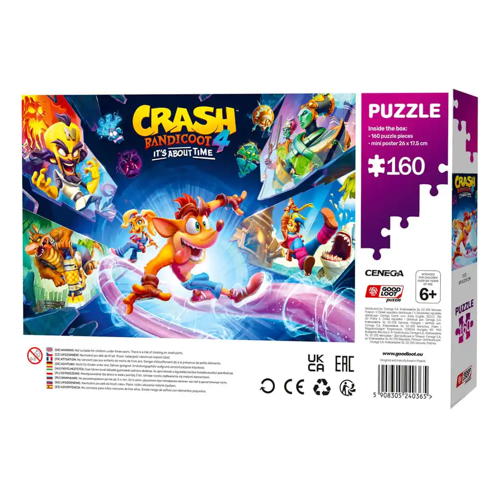 Crash Bandicoot 4 dětské puzzle It's About Time (160 dílků) fotografii produktu