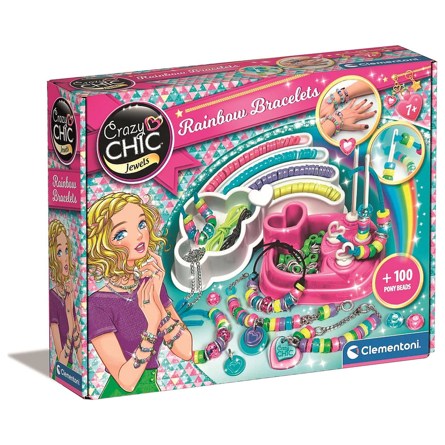Crazy Chic Rainbow Set na výrobu náramků kreativní sada fotografii produktu
