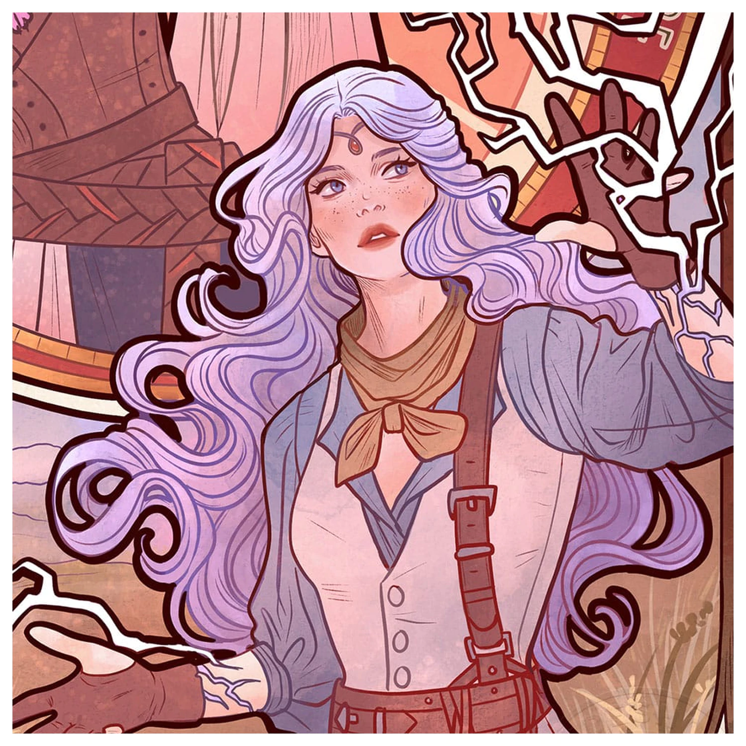 Critical Role Umělecký tisk Laura Bailey: 10th Anniversary Art Nouveau Illustrations 46 x 28 cm - nezarámováno fotografii produktu