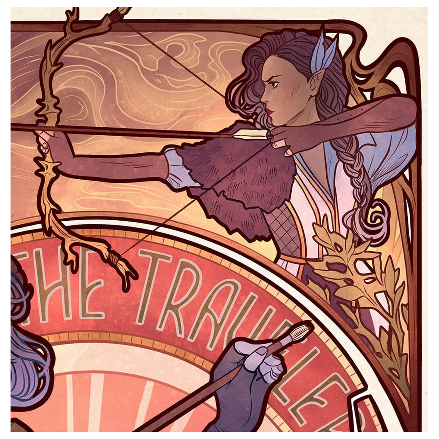 Critical Role Umělecký tisk Laura Bailey: 10th Anniversary Art Nouveau Illustrations 46 x 28 cm - nezarámováno fotografii produktu