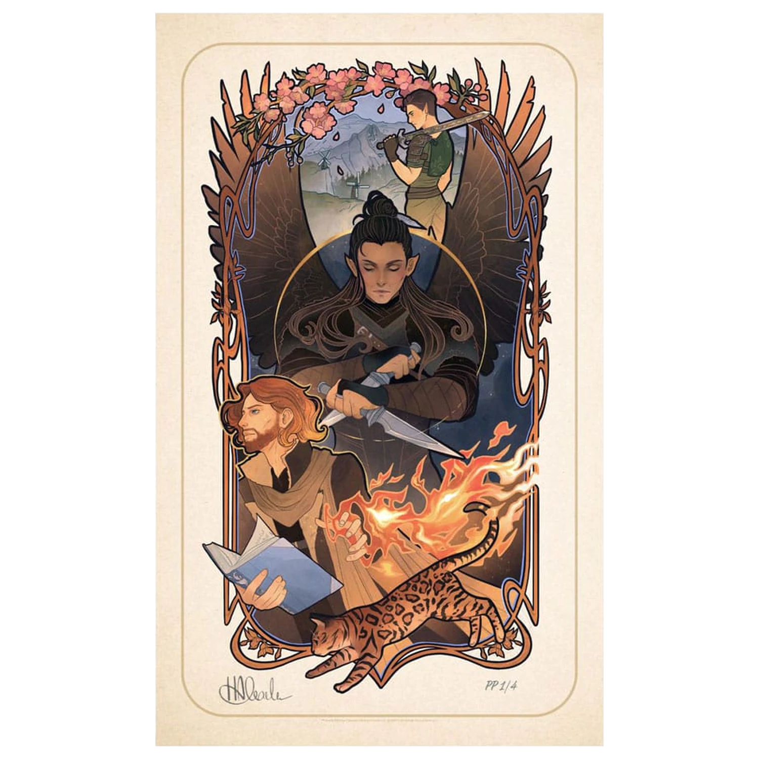 Critical Role Umělecký tisk Liam O'Brien: Ilustrace k 10. výročí secese 46 x 28 cm - nezarámované fotografii produktu