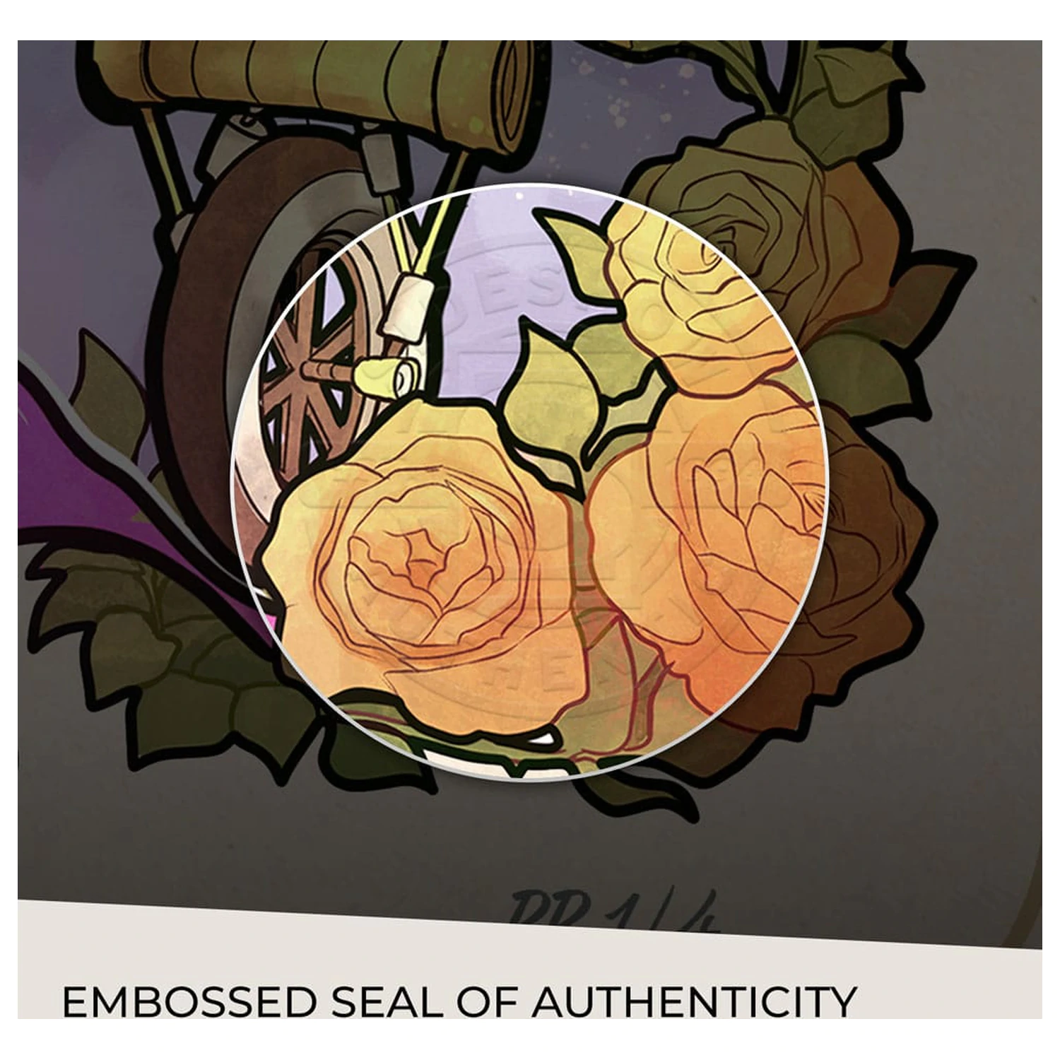 Critical Role Art Print Sam Riegel: 10th Anniversary Art Nouveau Illustrations 46 x 28 cm - nezarámovaný fotografii produktu