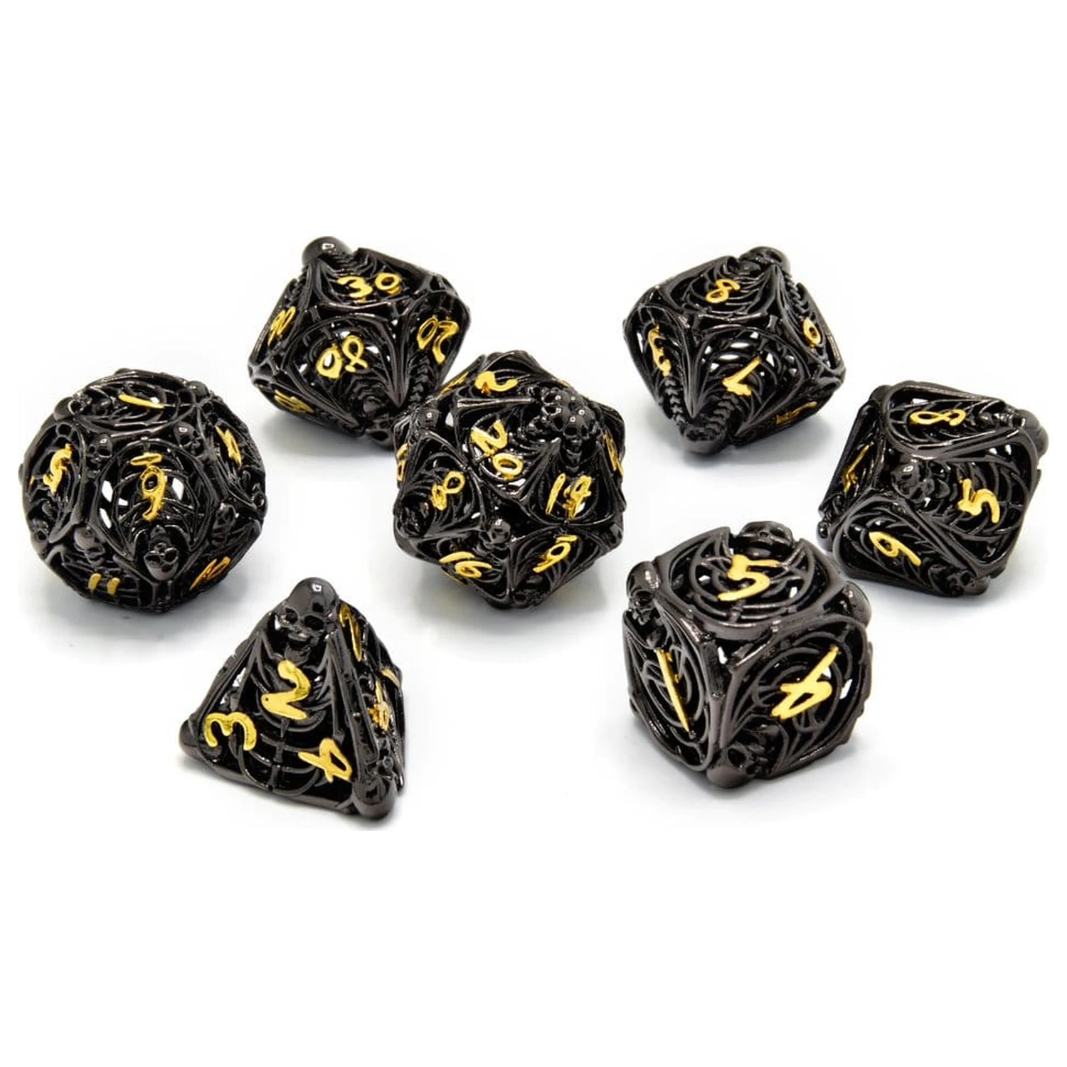 CritStones Duté kovové sady kostek Soulreaper Gold fotografii produktu