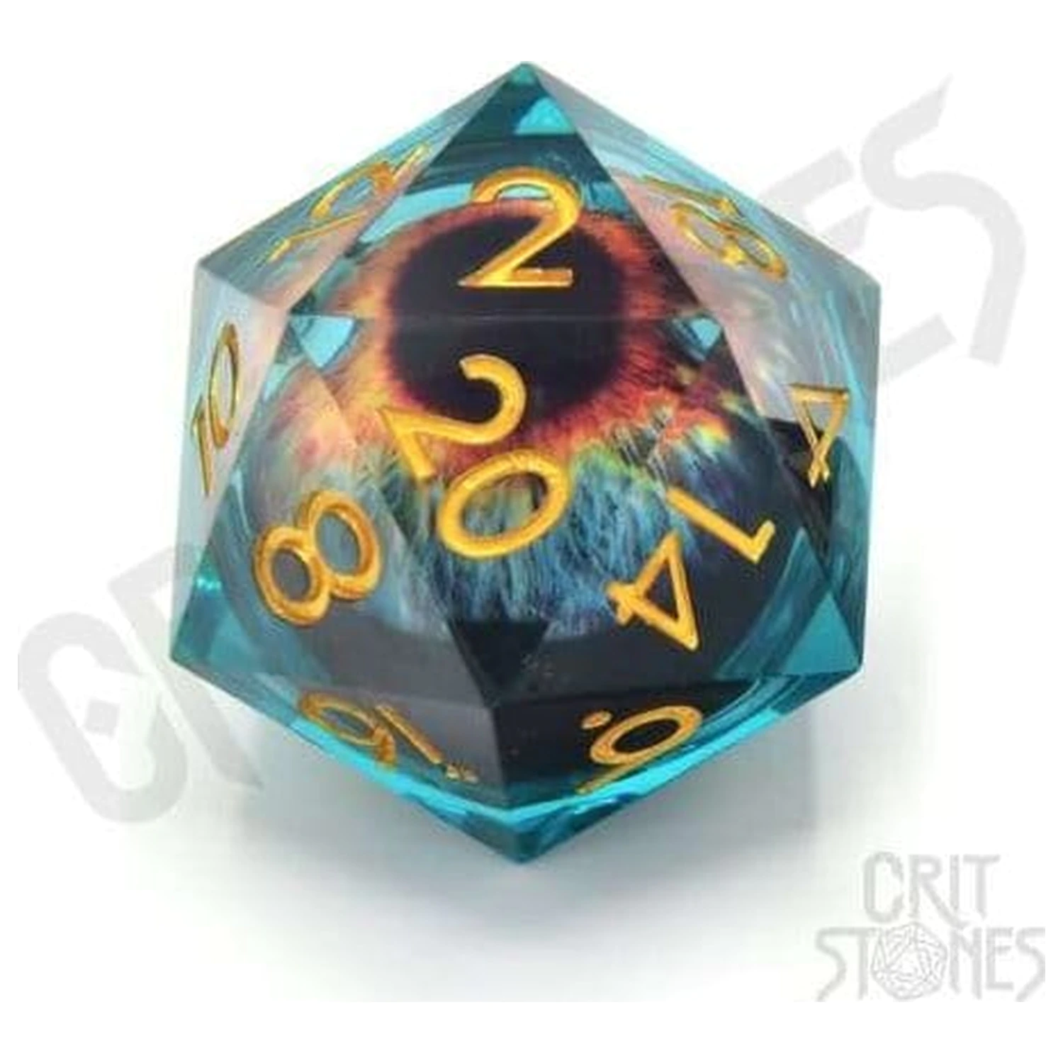 CritStones Liquid Core Kostky D20 Eye of the Oracle 3 cm fotografii produktu