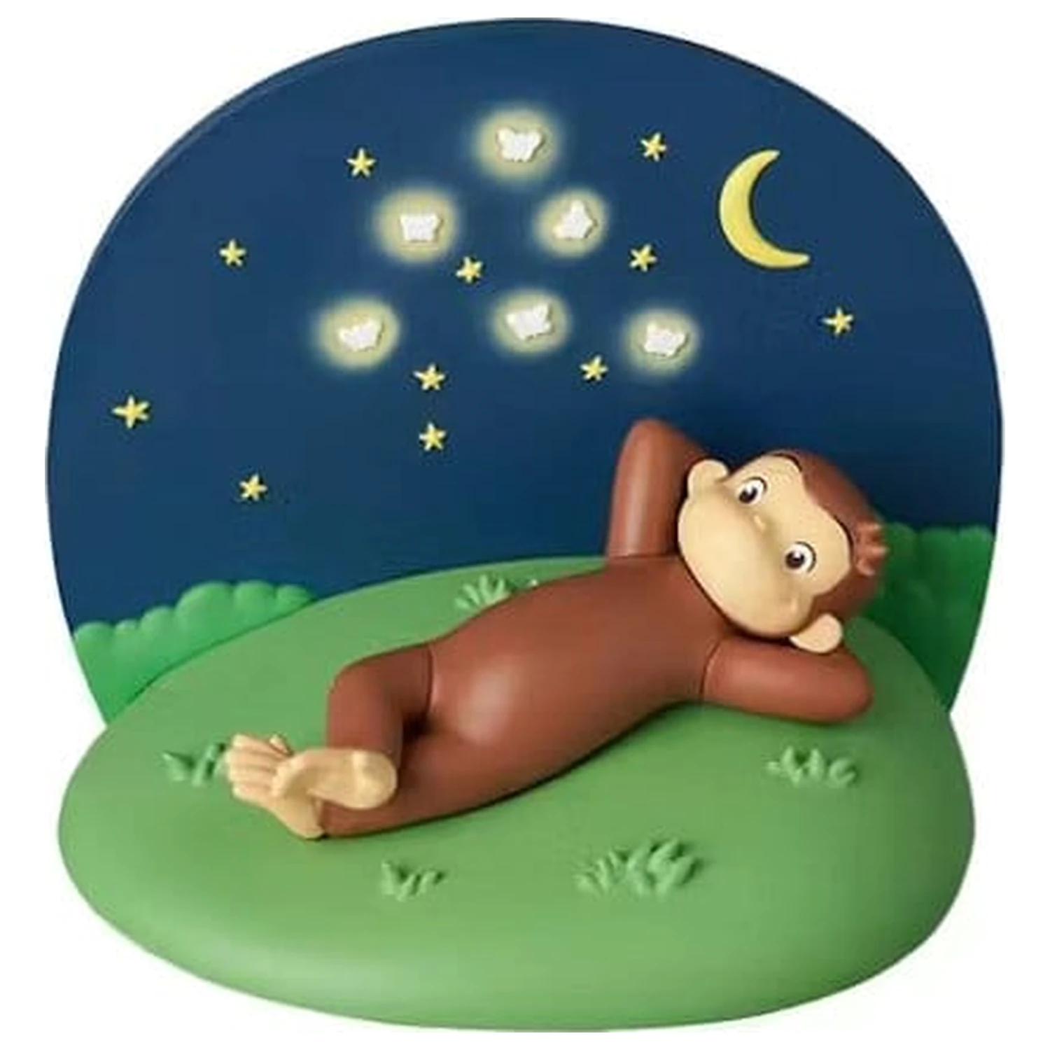 Curious George UDF Mini figurka ležící rozvalený 6 cm fotografii produktu