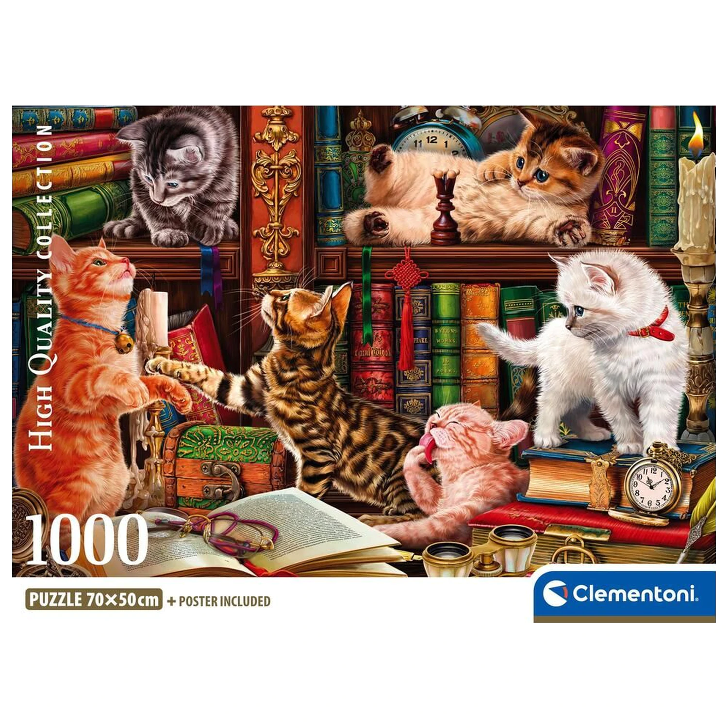 Curious Whiskers puzzle 1000 kusů fotografii produktu