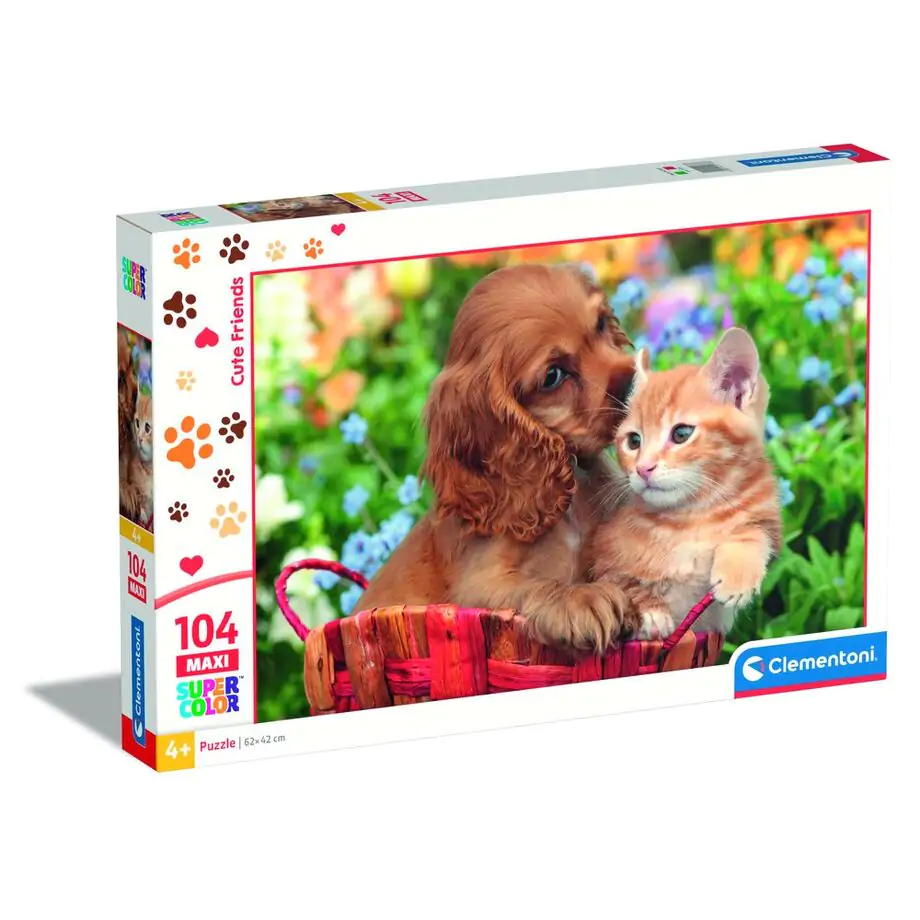 Roztomilí kamarádi maxi puzzle 104 dílků fotografii produktu