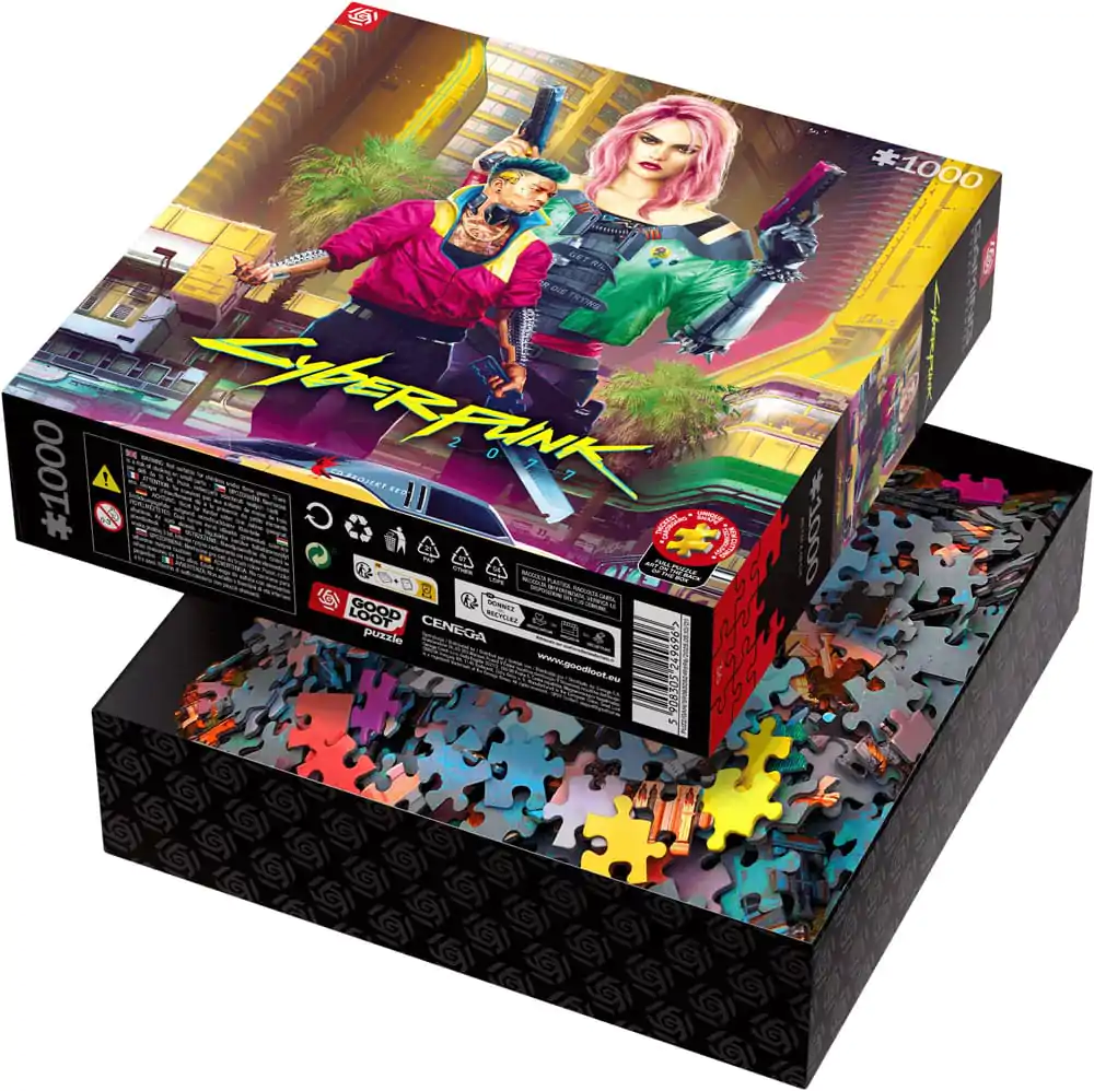 Cyberpunk 2077 Puzzle Kitsch Style (1000 dílků) fotografii produktu