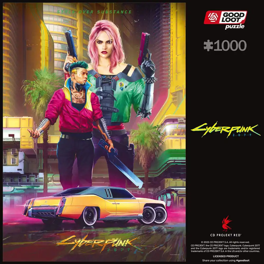 Cyberpunk 2077 Puzzle Kitsch Style (1000 dílků) fotografii produktu