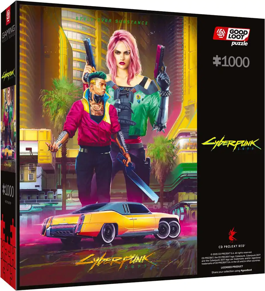 Cyberpunk 2077 Puzzle Kitsch Style (1000 dílků) fotografii produktu