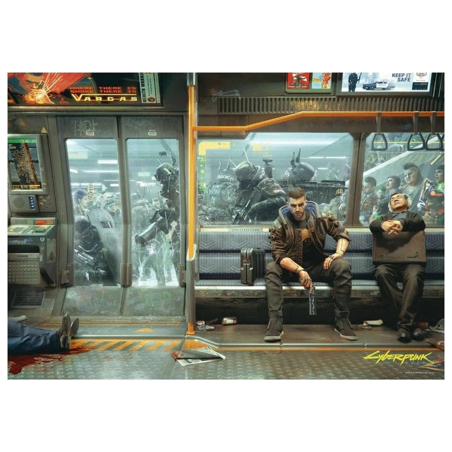 Cyberpunk 2077 Puzzle Metro (1000 dílků) fotografii produktu