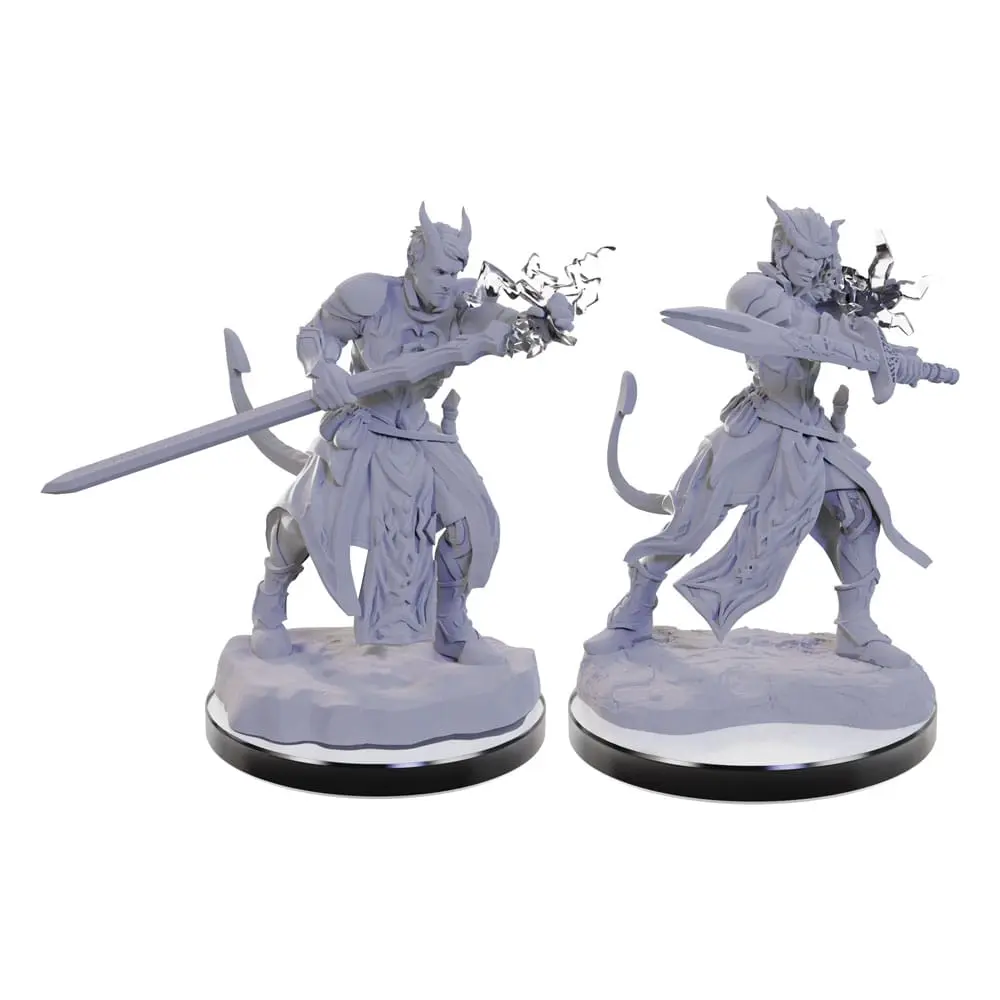 D&D Nolzur's Marvelous Miniatures miniaturní Nenabarvené Tiefling Warlocks fotografii produktu