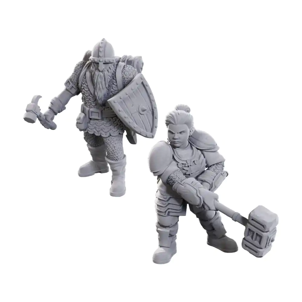 D&D Nolzur's Marvelous Miniatures Nenabarvené Miniatury 2-Pack 50. výročí Dwarves fotografii produktu