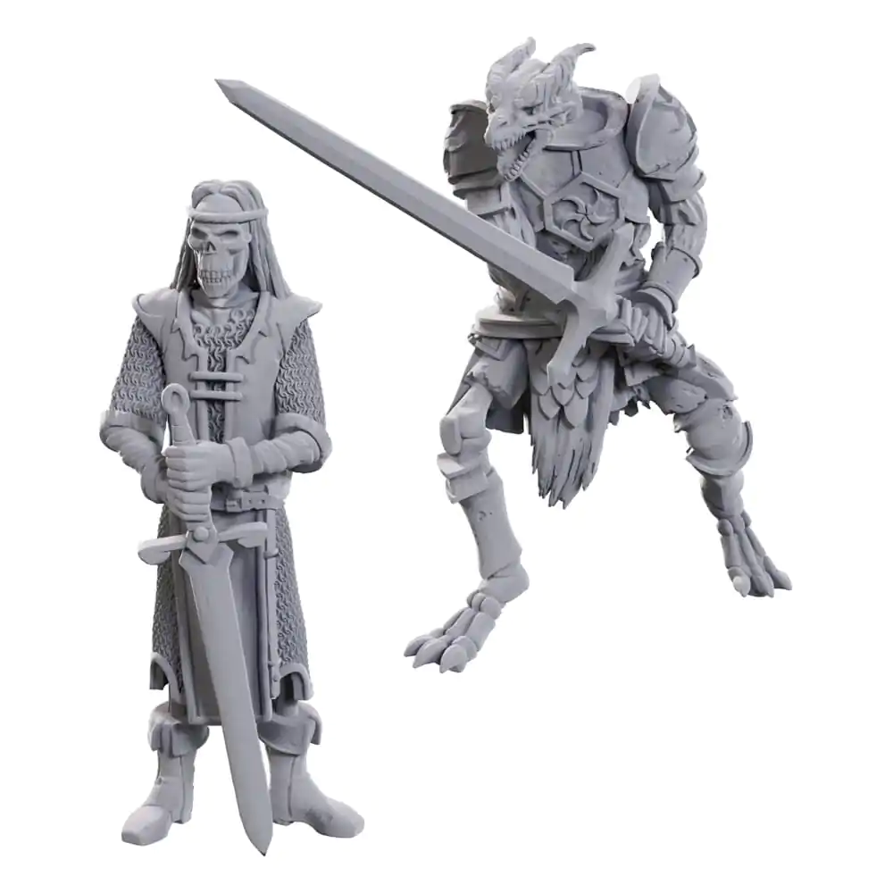 D&D Nolzur's Marvelous Miniatures Nenabarvené Miniatury 2-Pack 50th Anniversary Skeleton Knights fotografii produktu