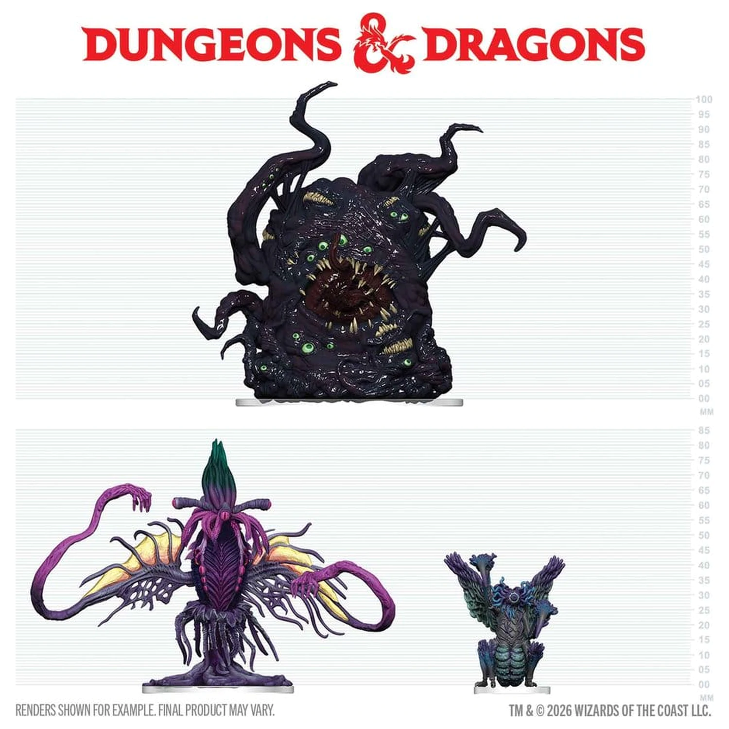 D&D Icons of the Realms Boxed prepainted Miniatures Eldritch Enemies of Ravenloft fotografii produktu