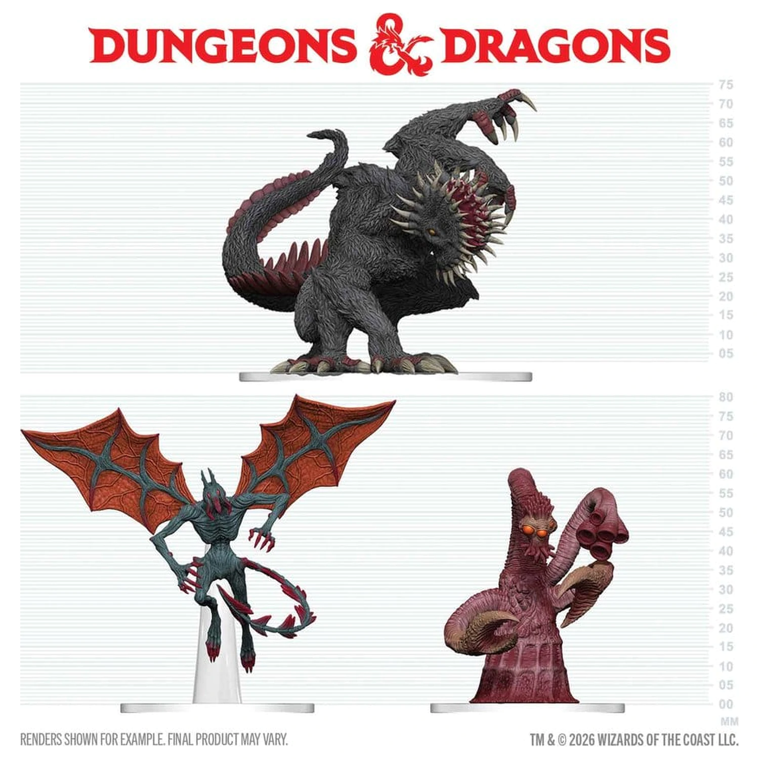 D&D Icons of the Realms Boxed předbarvené miniatury Maddening Monsters of Ravenloft fotografii produktu