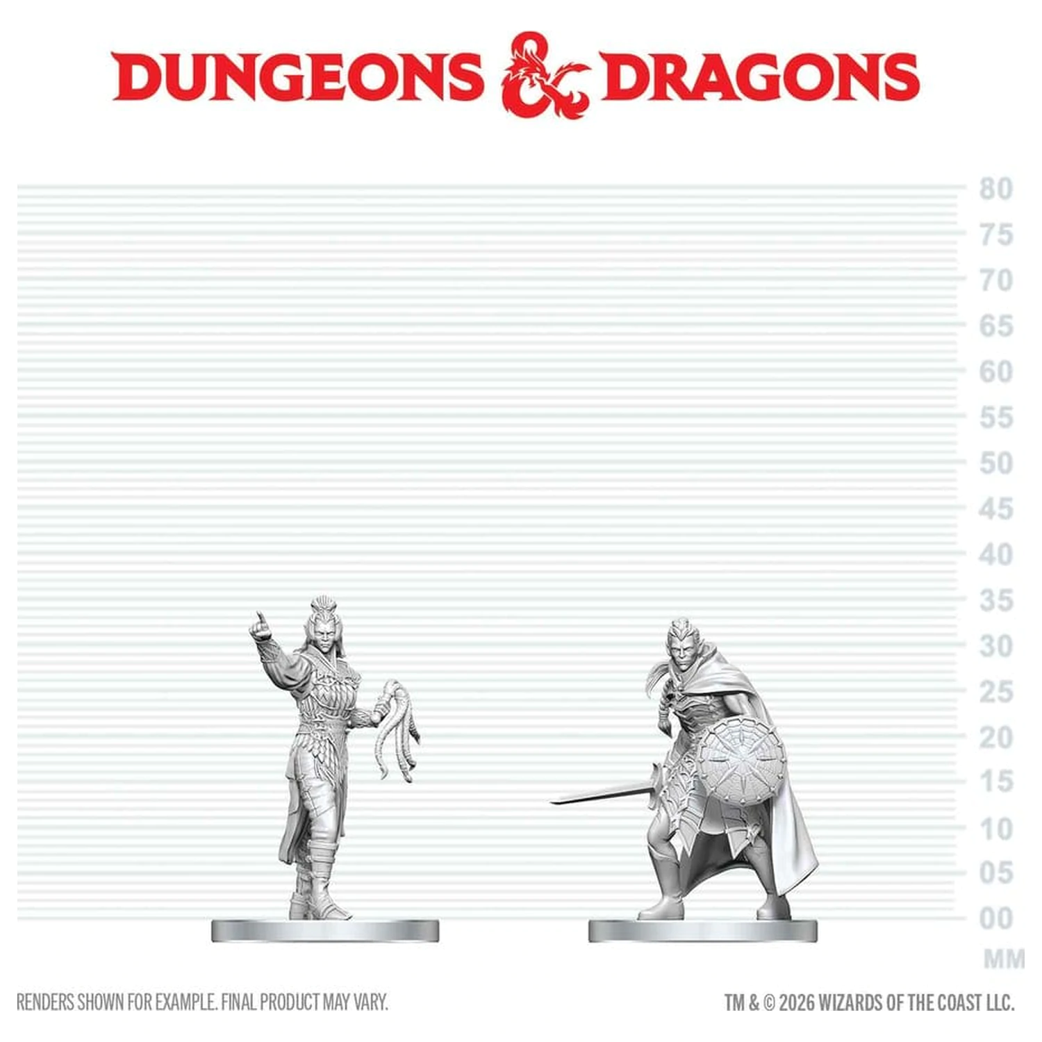 D&D Nolzur's Marvelous Miniatures miniaturní figurky Drow Elite Warrior & Drow Priestess of Lolth fotografii produktu