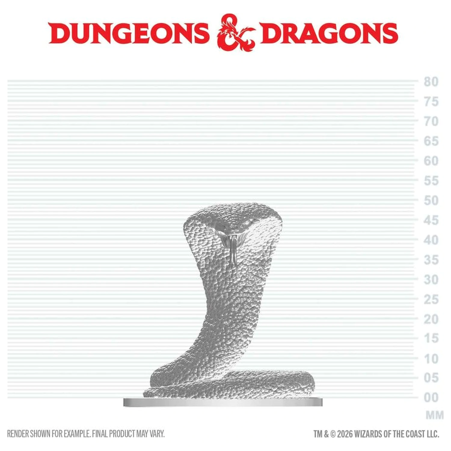 D&D Nolzur's Marvelous Miniatures Mini figurka Polar Serpent fotografii produktu