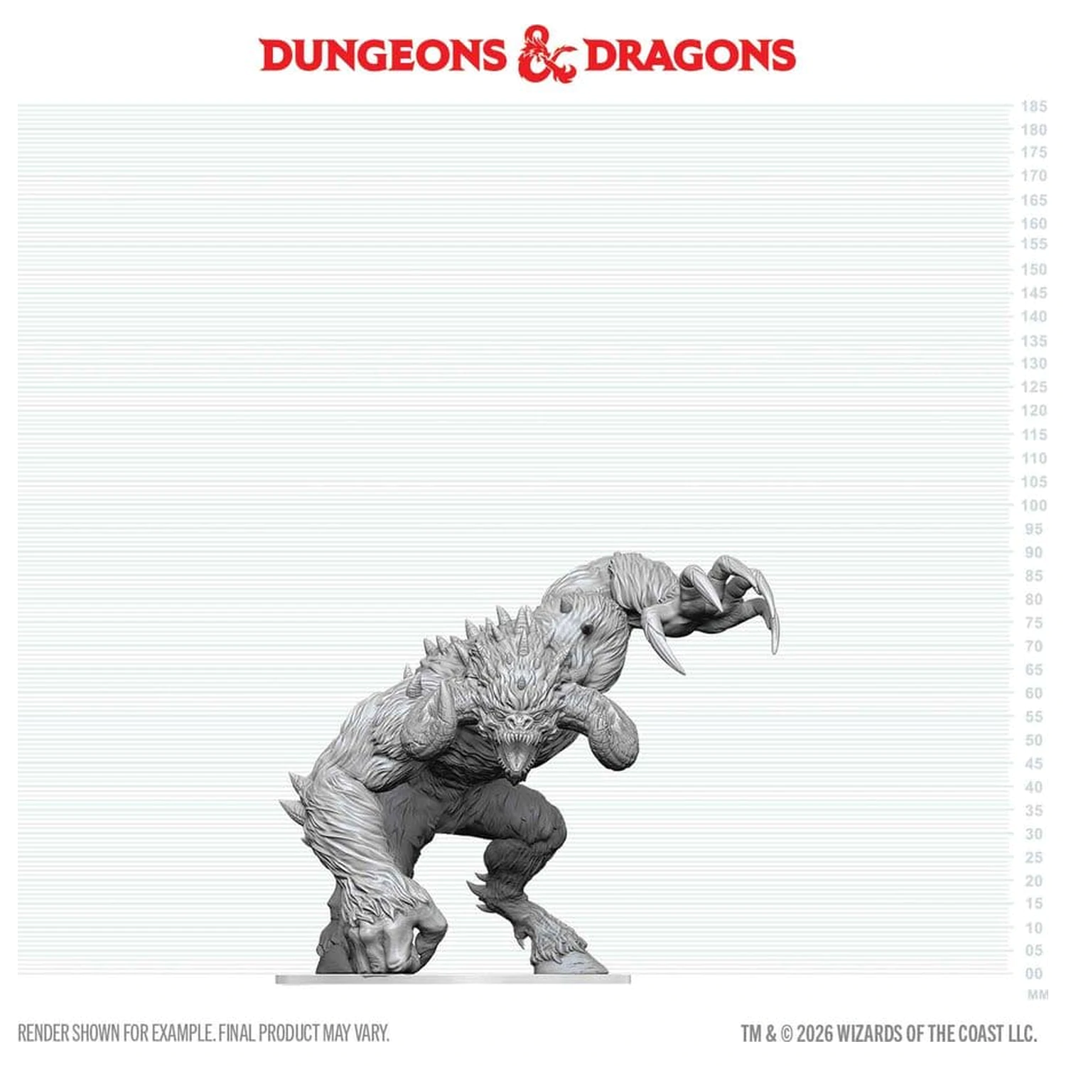 D&D Nolzur's Marvelous Miniatures nenabarvená krabicová miniatura Goristro 15 cm fotografii produktu