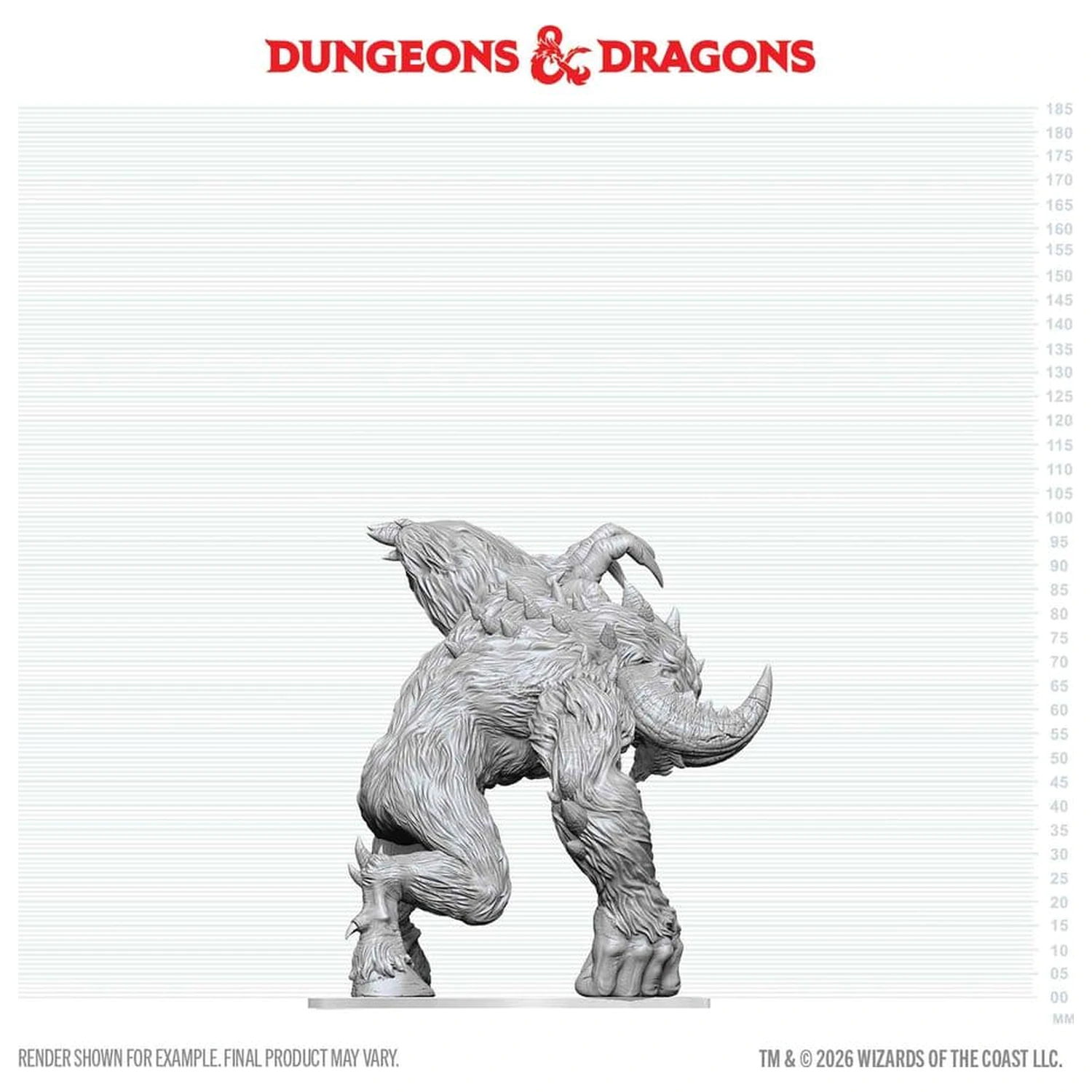 D&D Nolzur's Marvelous Miniatures nenabarvená krabicová miniatura Goristro 15 cm fotografii produktu
