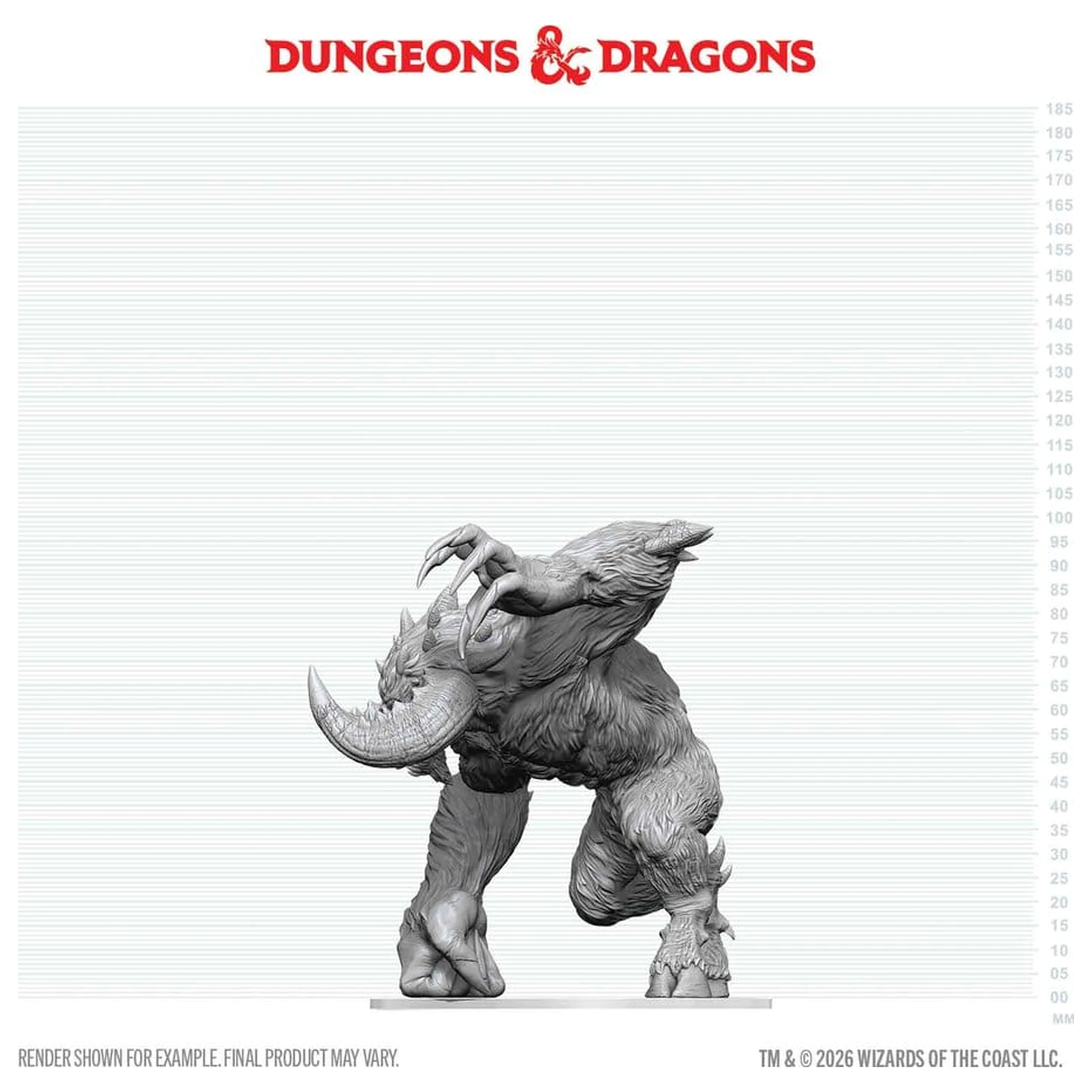 D&D Nolzur's Marvelous Miniatures nenabarvená krabicová miniatura Goristro 15 cm fotografii produktu