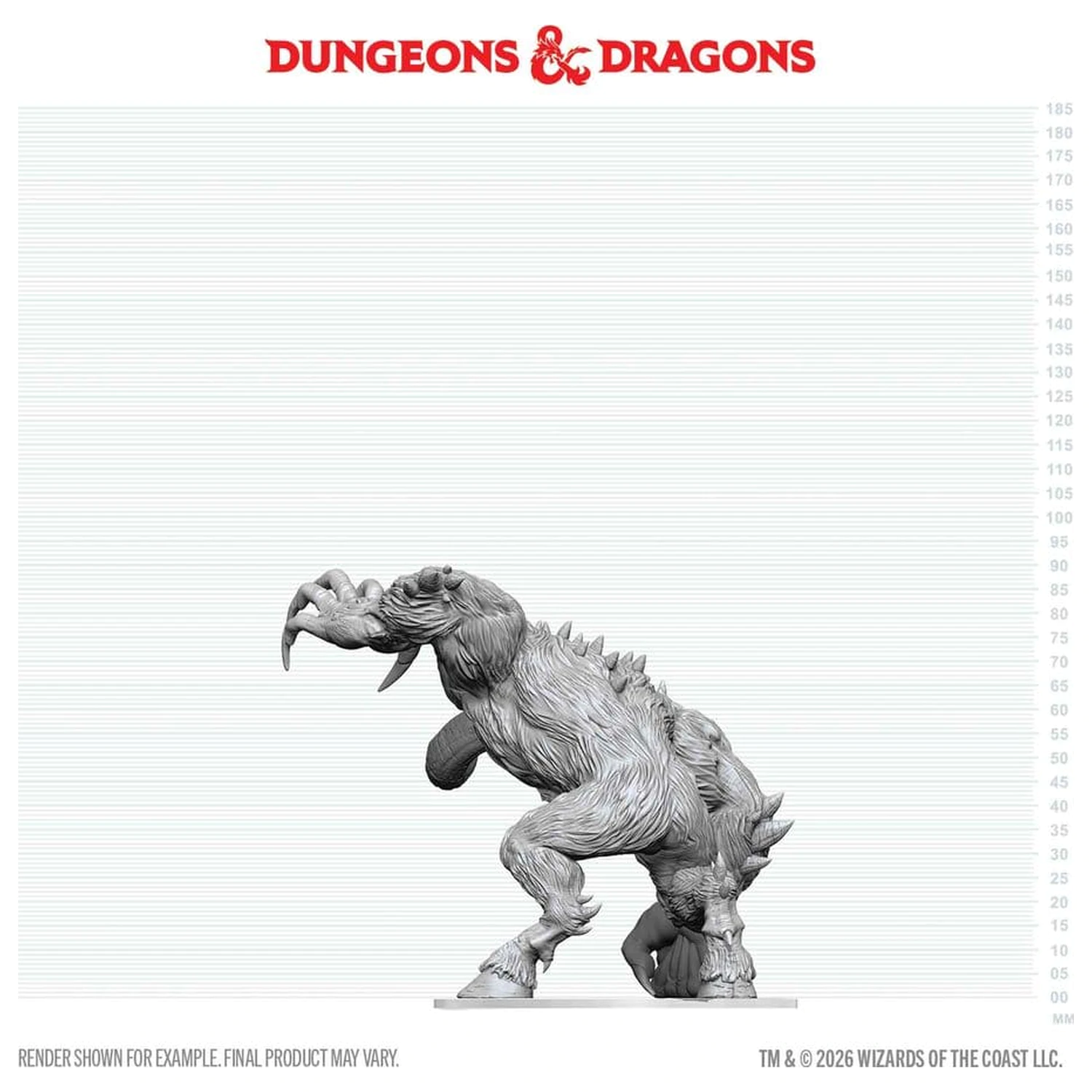 D&D Nolzur's Marvelous Miniatures nenabarvená krabicová miniatura Goristro 15 cm fotografii produktu