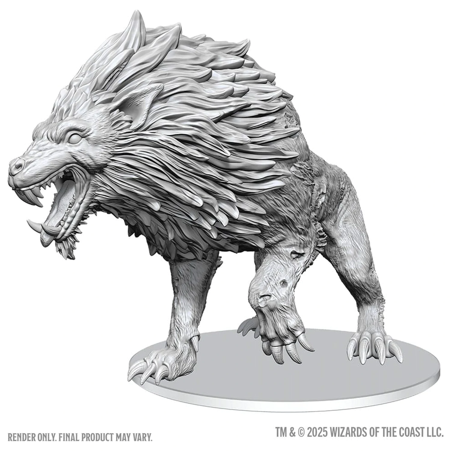 D&D Nolzur's Marvelous Miniatures nenabarvené miniatury Dire Worg 11 cm fotografii produktu
