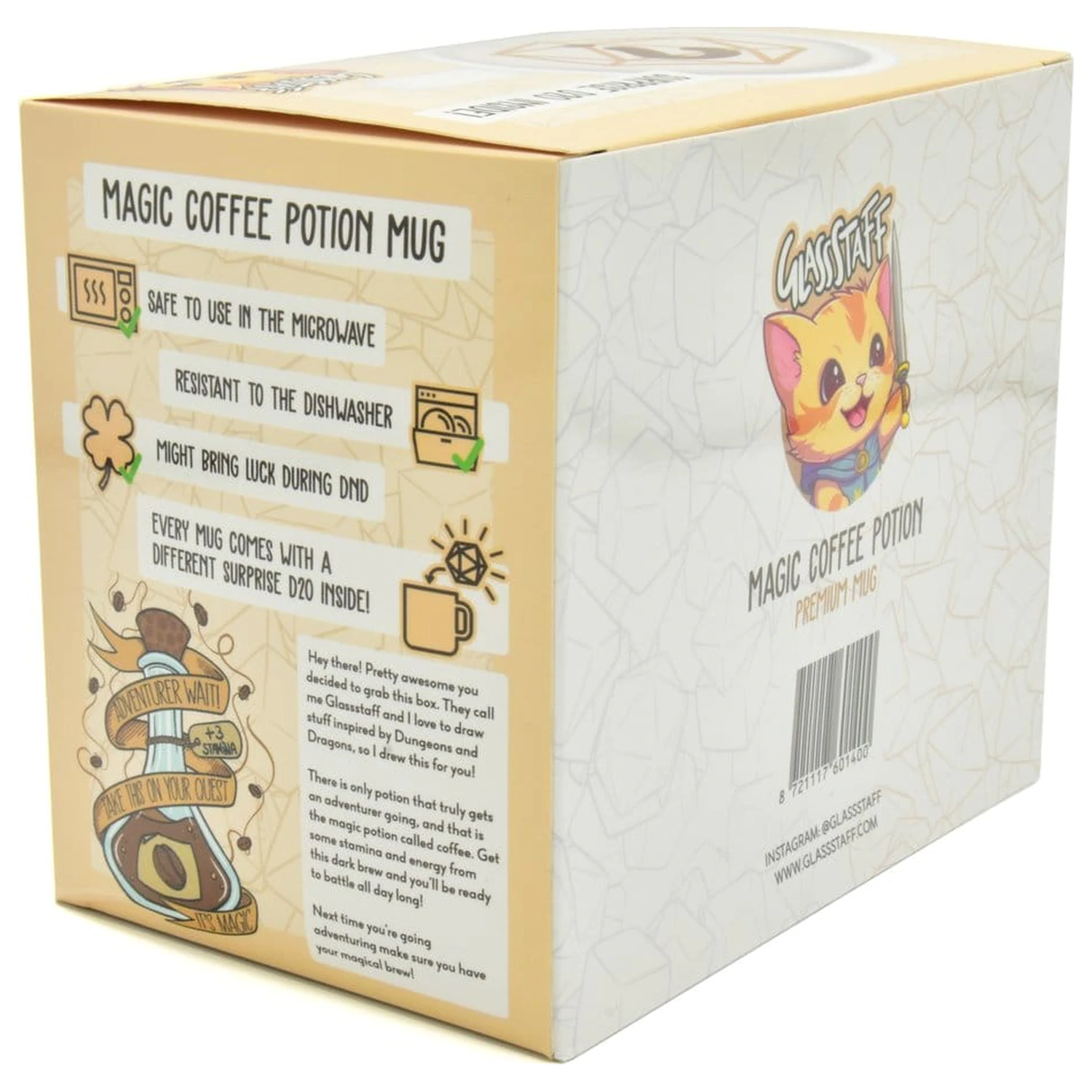 Dárková sada Coffee Potion hrnek a kostka D20 fotografii produktu