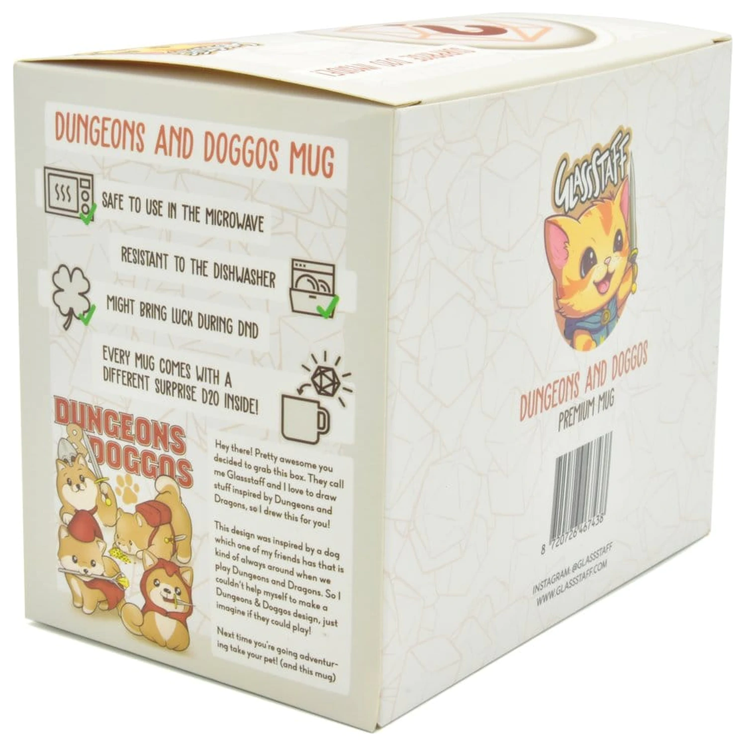 Dungeons & Doggos Gift Set Hrneček & Kostky D20 fotografii produktu