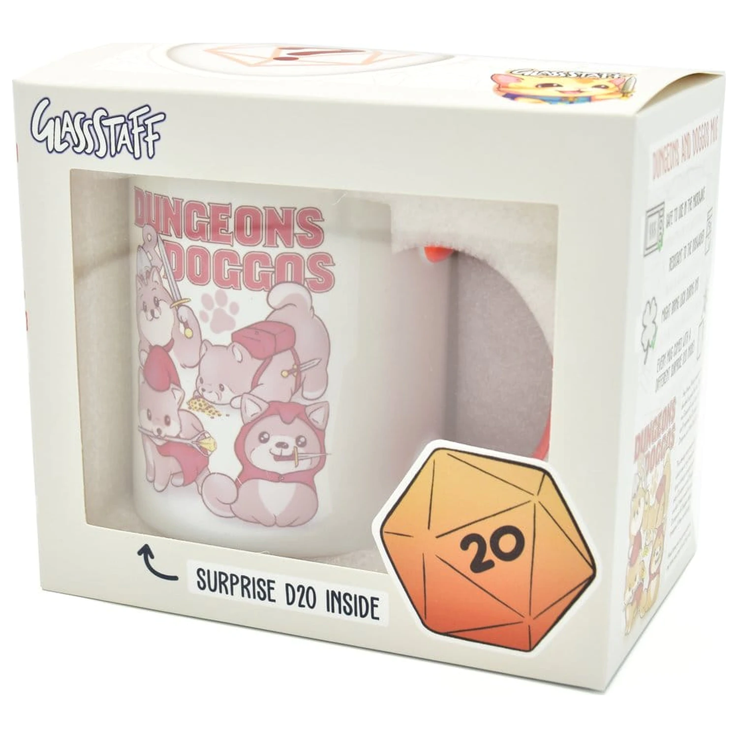Dungeons & Doggos Gift Set Hrneček & Kostky D20 fotografii produktu
