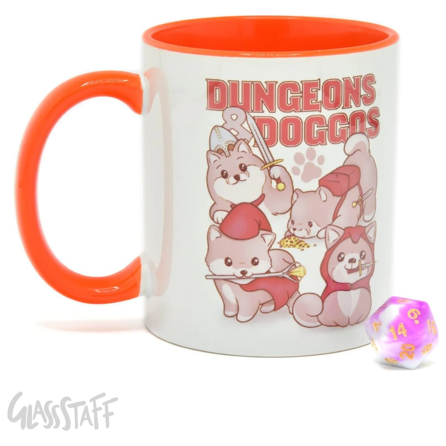 Dungeons & Doggos Gift Set Hrneček & Kostky D20 fotografii produktu
