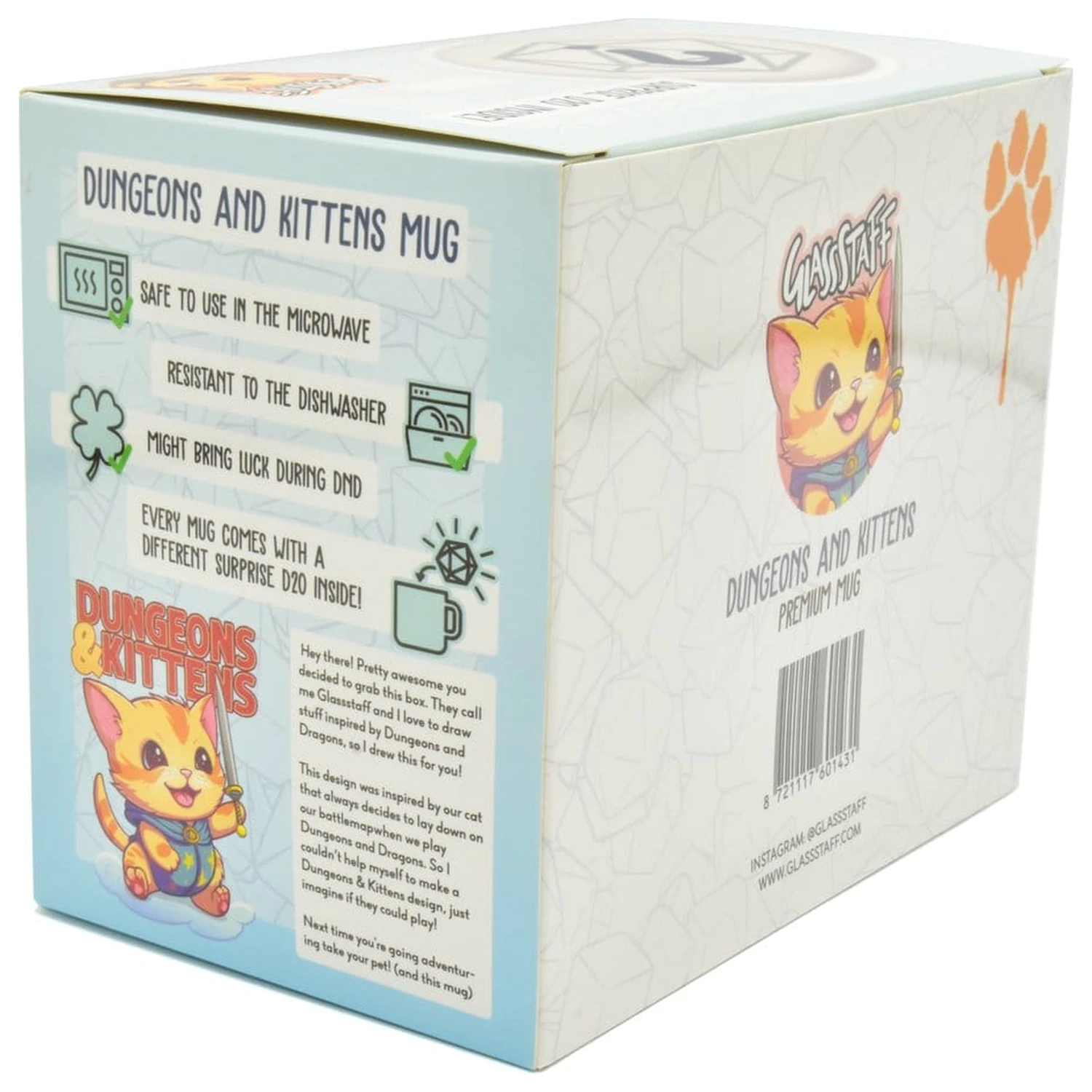 Dungeons & Kittens dárková sada hrnek & kostky D20 fotografii produktu