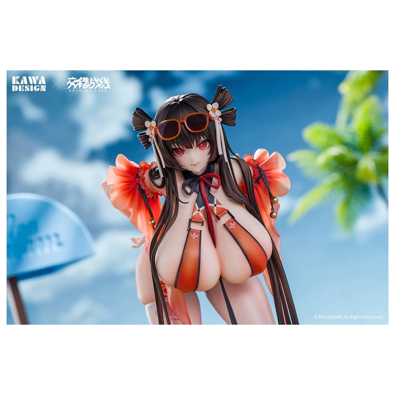 Daiblos Core PVC figurka 1/6 Maree Rouge Rakubai no Utage 25 cm fotografii produktu