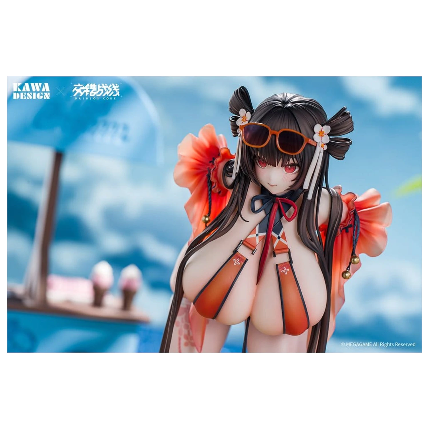 Daiblos Core PVC figurka 1/6 Maree Rouge Rakubai no Utage 25 cm fotografii produktu