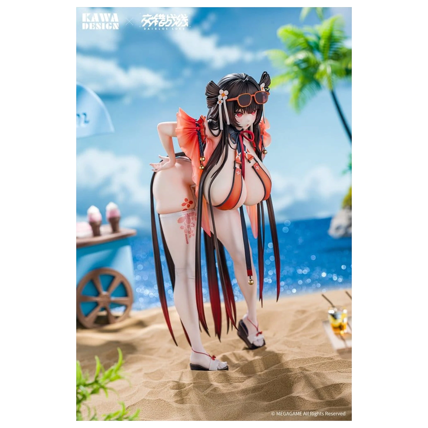 Daiblos Core PVC figurka 1/6 Maree Rouge Rakubai no Utage 25 cm fotografii produktu