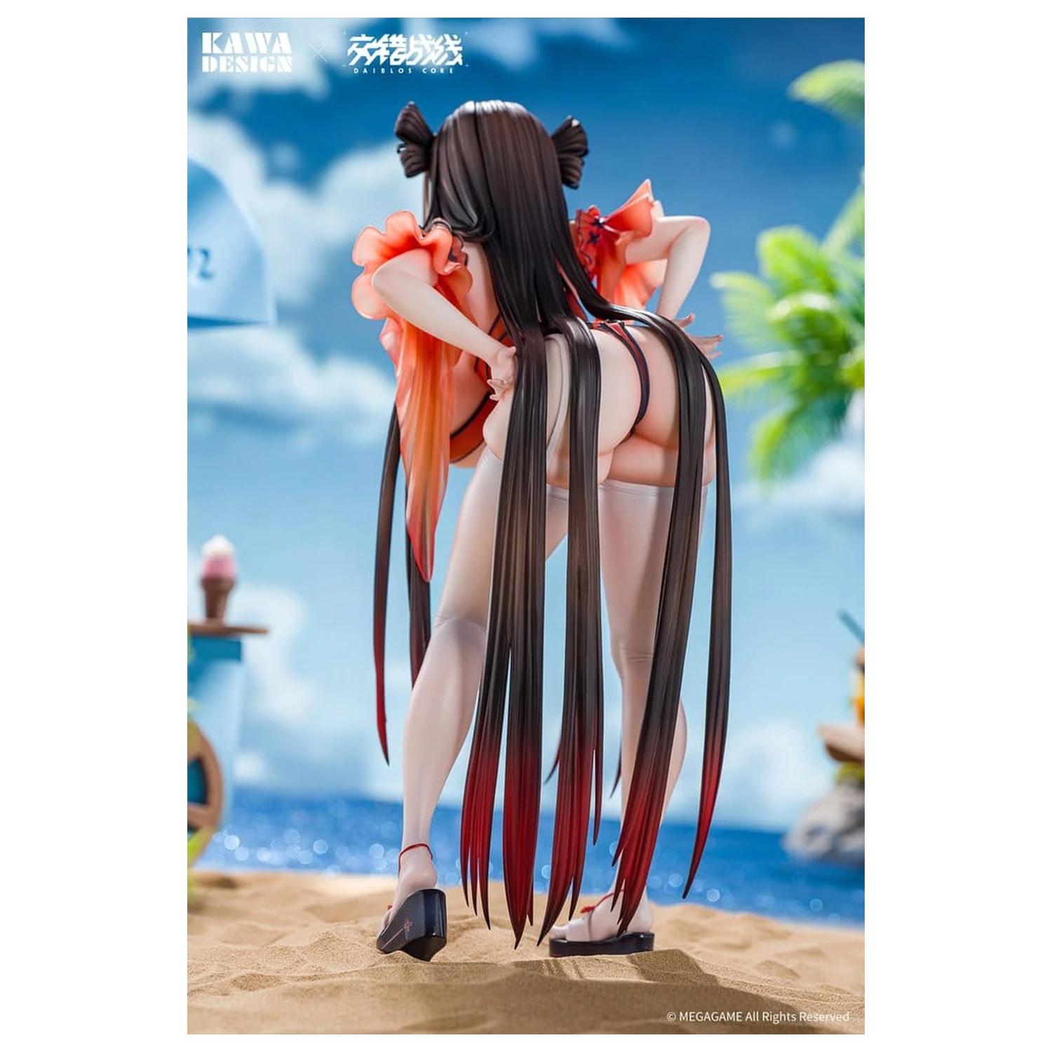 Daiblos Core PVC figurka 1/6 Maree Rouge Rakubai no Utage 25 cm fotografii produktu