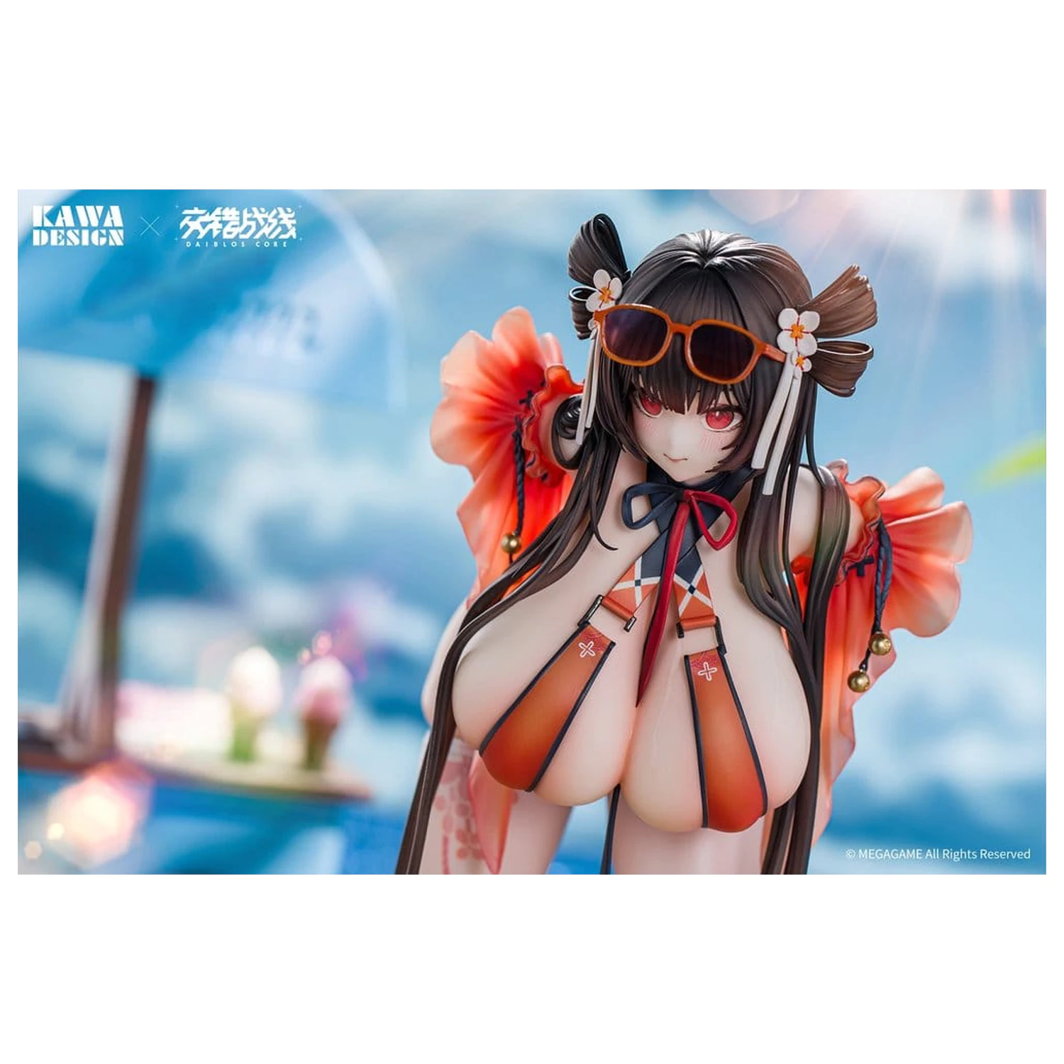 Daiblos Core PVC figurka 1/6 Maree Rouge Rakubai no Utage Wet Ver. 25 cm fotografii produktu