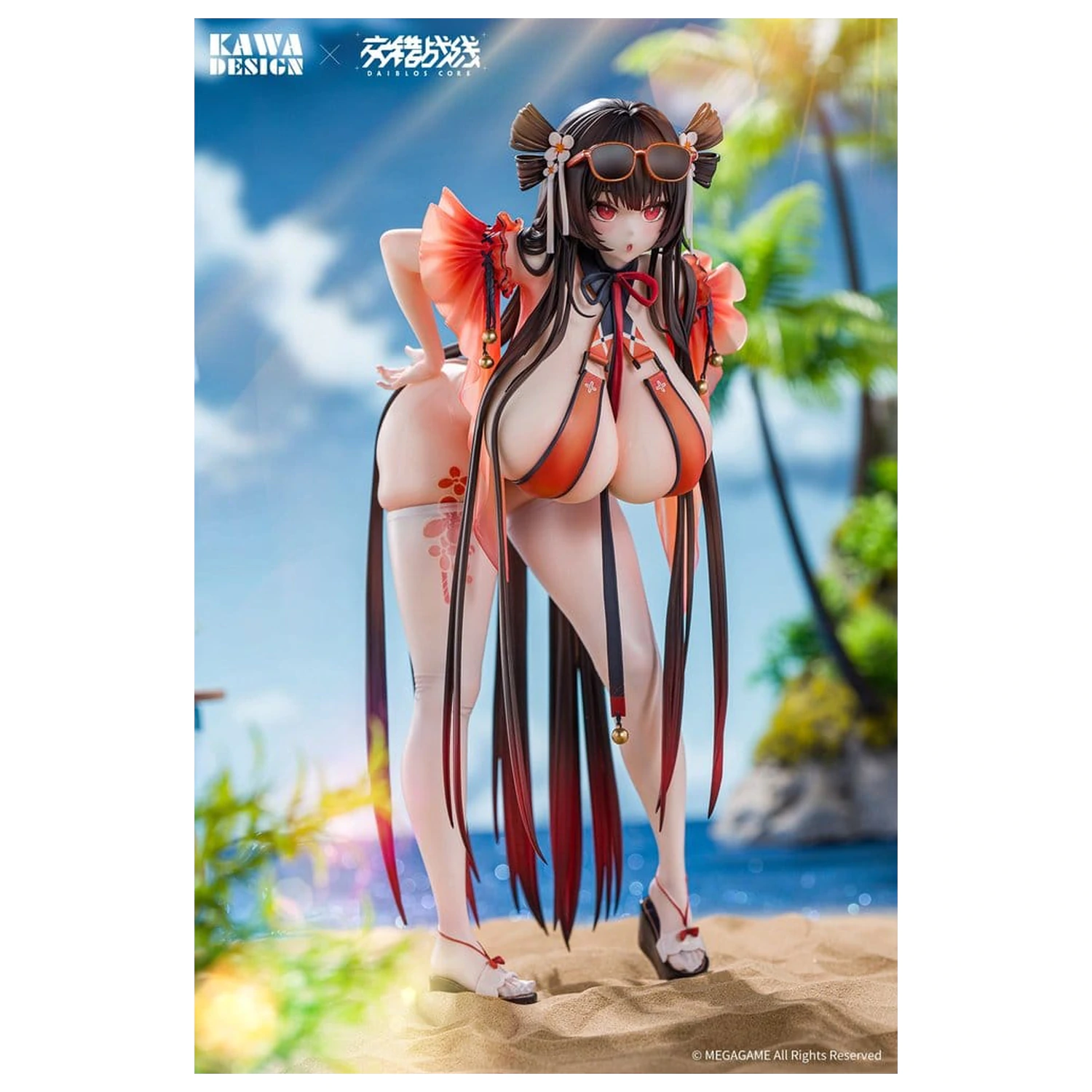 Daiblos Core PVC figurka 1/6 Maree Rouge Rakubai no Utage Wet Ver. 25 cm fotografii produktu