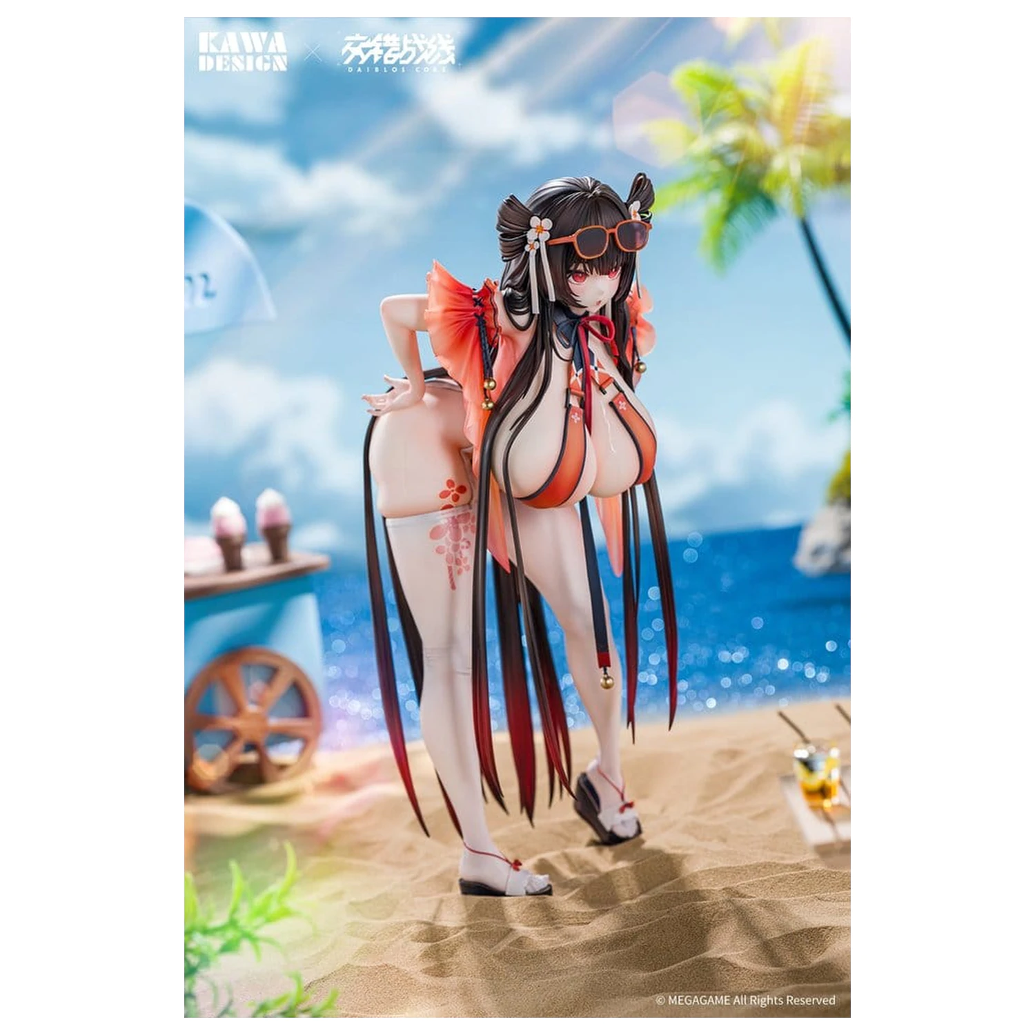 Daiblos Core PVC figurka 1/6 Maree Rouge Rakubai no Utage Wet Ver. 25 cm fotografii produktu