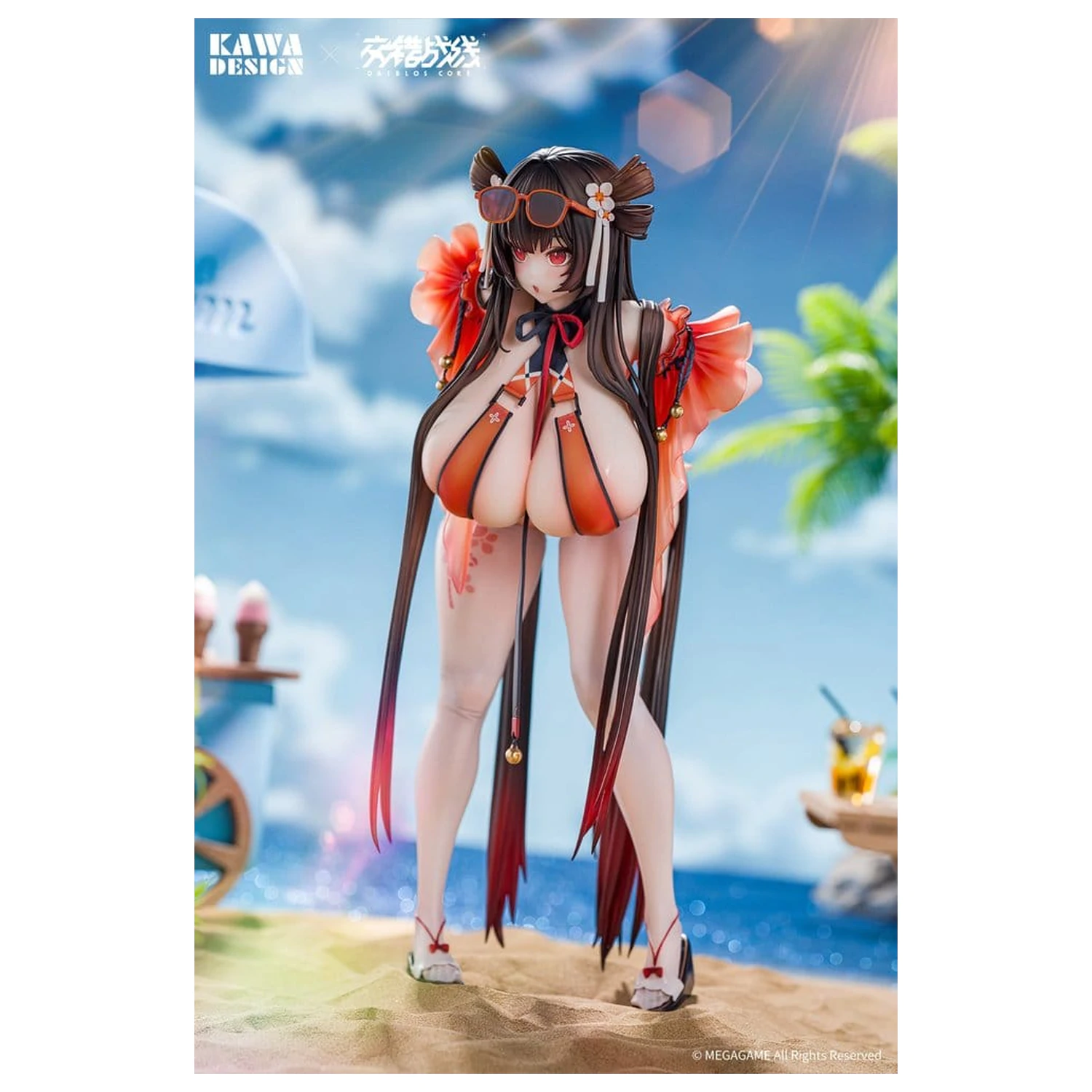 Daiblos Core PVC figurka 1/6 Maree Rouge Rakubai no Utage Wet Ver. 25 cm fotografii produktu