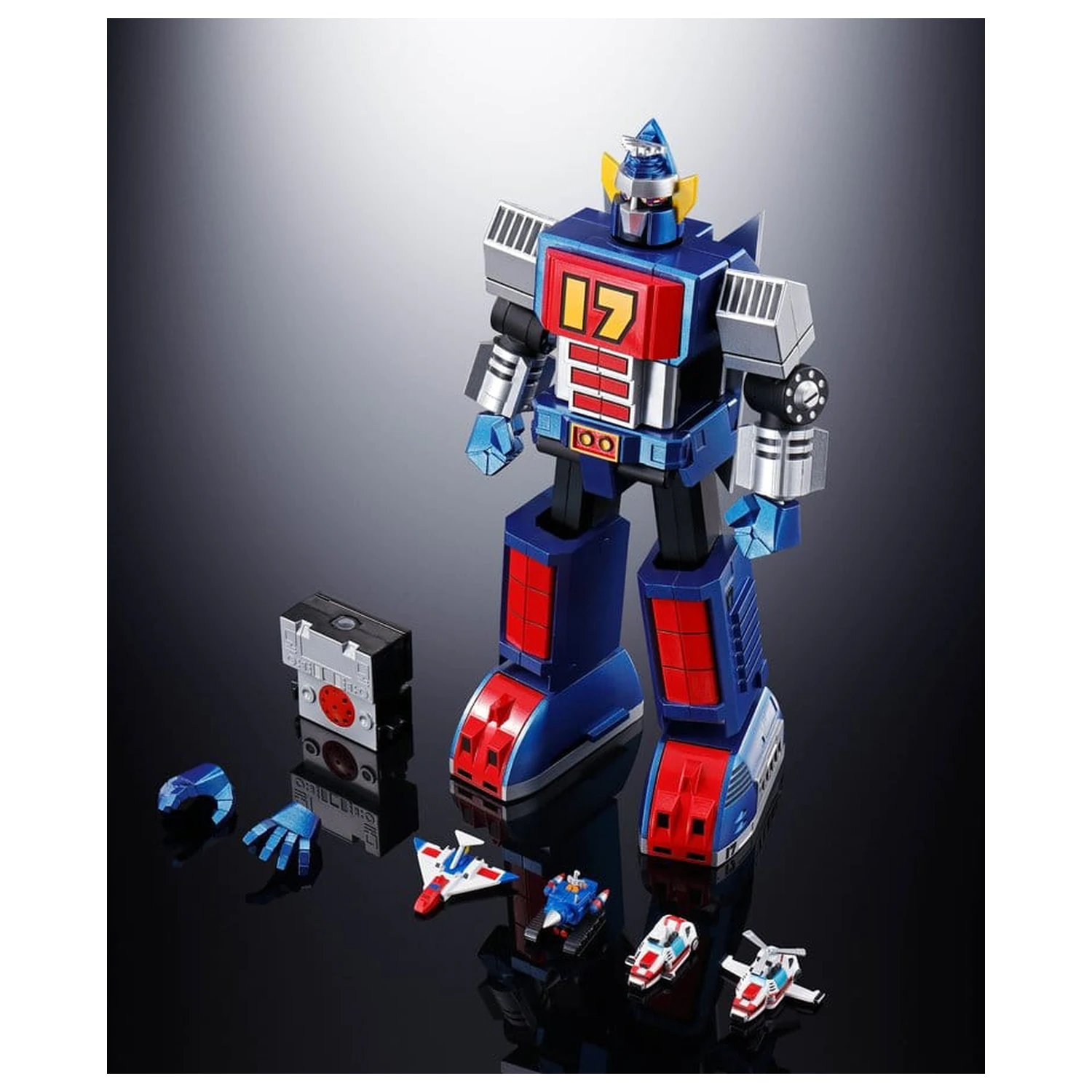 Daitetsujin 17 Soul of Chogokin Diecast akční figurka GX-101S Daitetsujin 17 & 18 Graviton Box 18 cm fotografii produktu