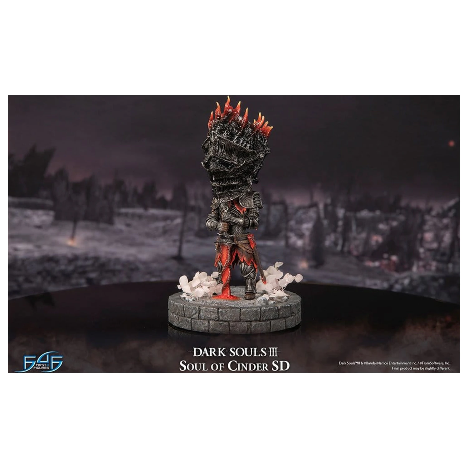 Dark Souls III Pryskyřicová Socha Soul of Cinder SD 22 cm fotografii produktu