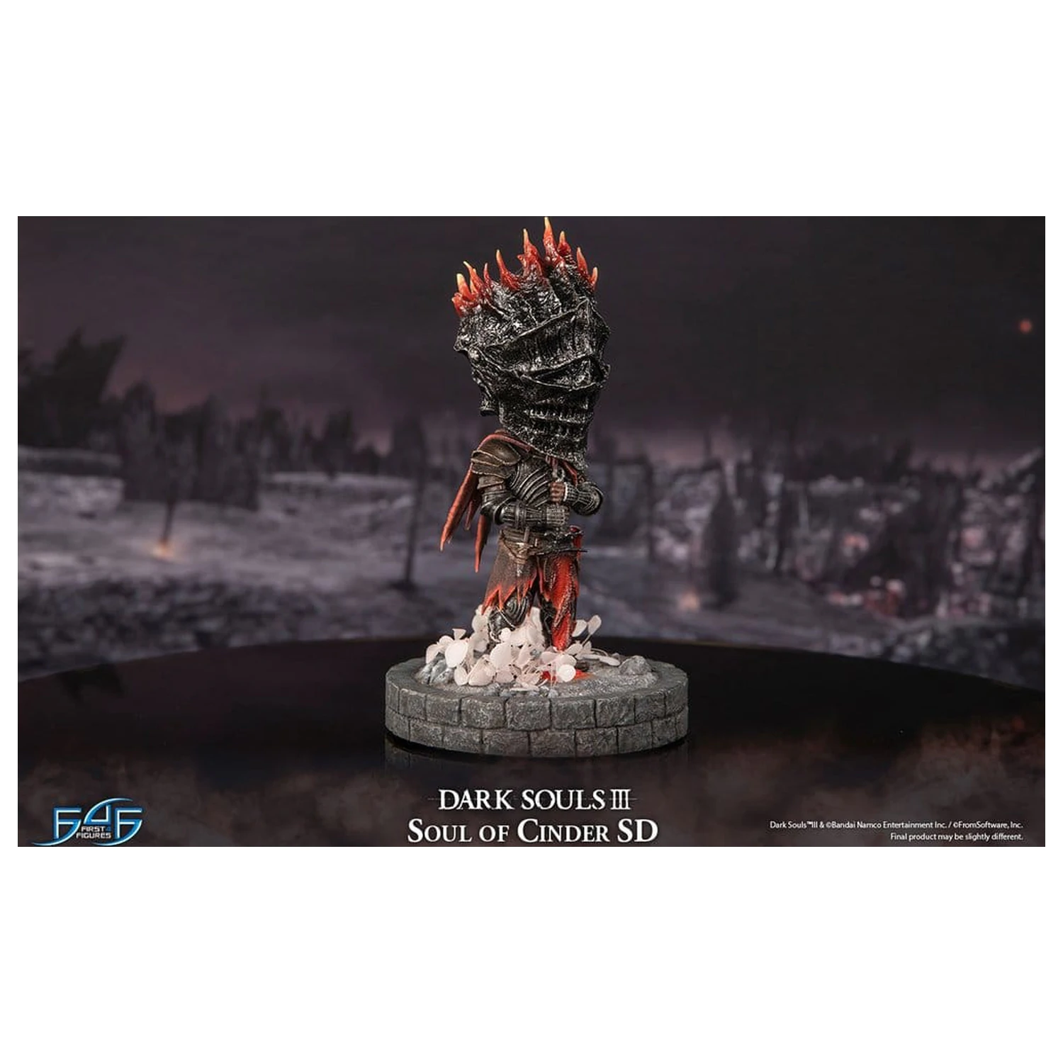 Dark Souls III Pryskyřicová Socha Soul of Cinder SD 22 cm fotografii produktu